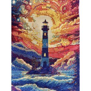 Lighthouse 5D Diamond Art Painting Unframed Complete/Finished Home Decor 30x40cm